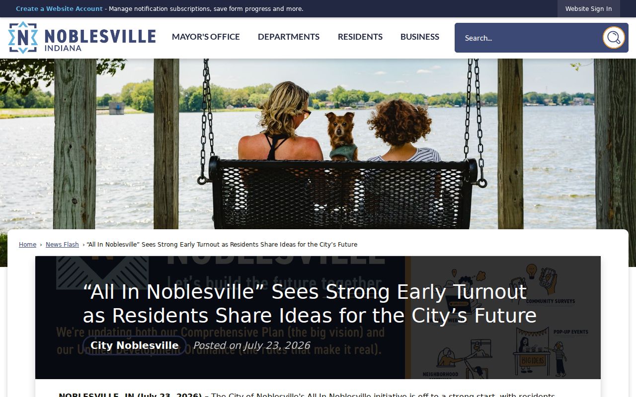 All In Noblesville community engagement update with mapping participation